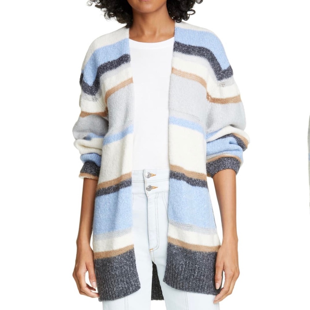 Veronica Beard “Elizabeth” Stripe Cardigan